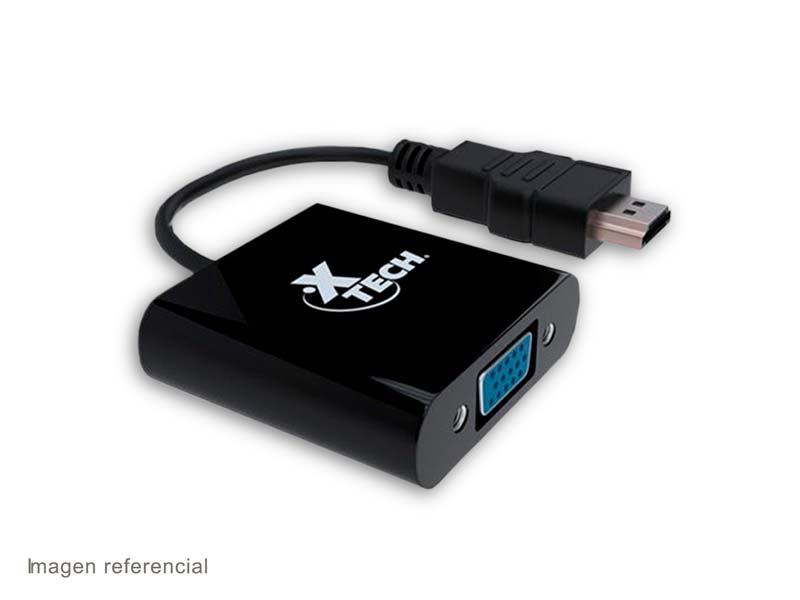 Adaptador XTECH XTC-363 HDMI macho a VGA hembra