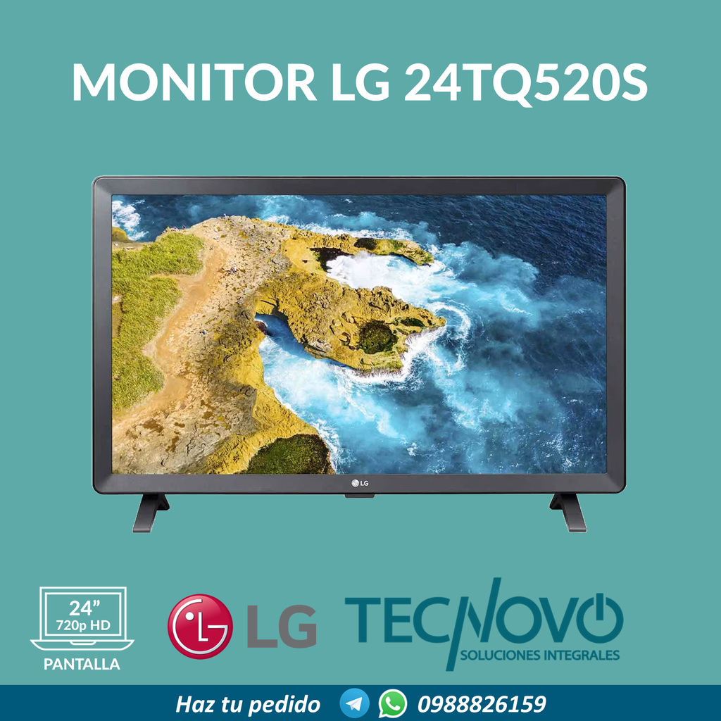 Monitor LG 24TQ520S SMART TV 24"