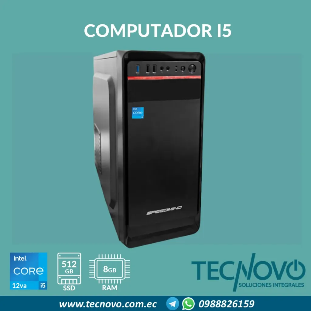 Computador CPU I5-12400 16GB 512GB-SSD FREEDOS