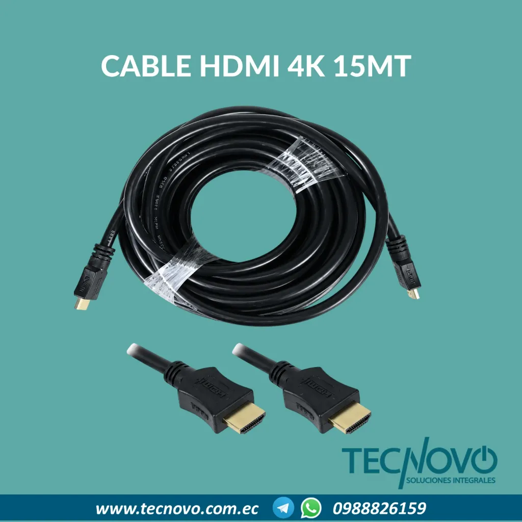 Cable HDMI 4K 15 metros