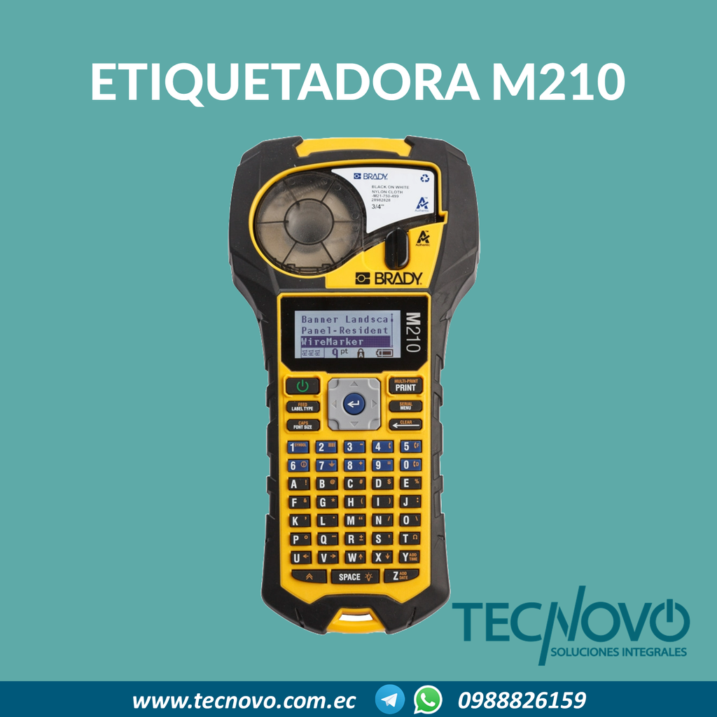 Etiquetadora Portátil BRADY M210