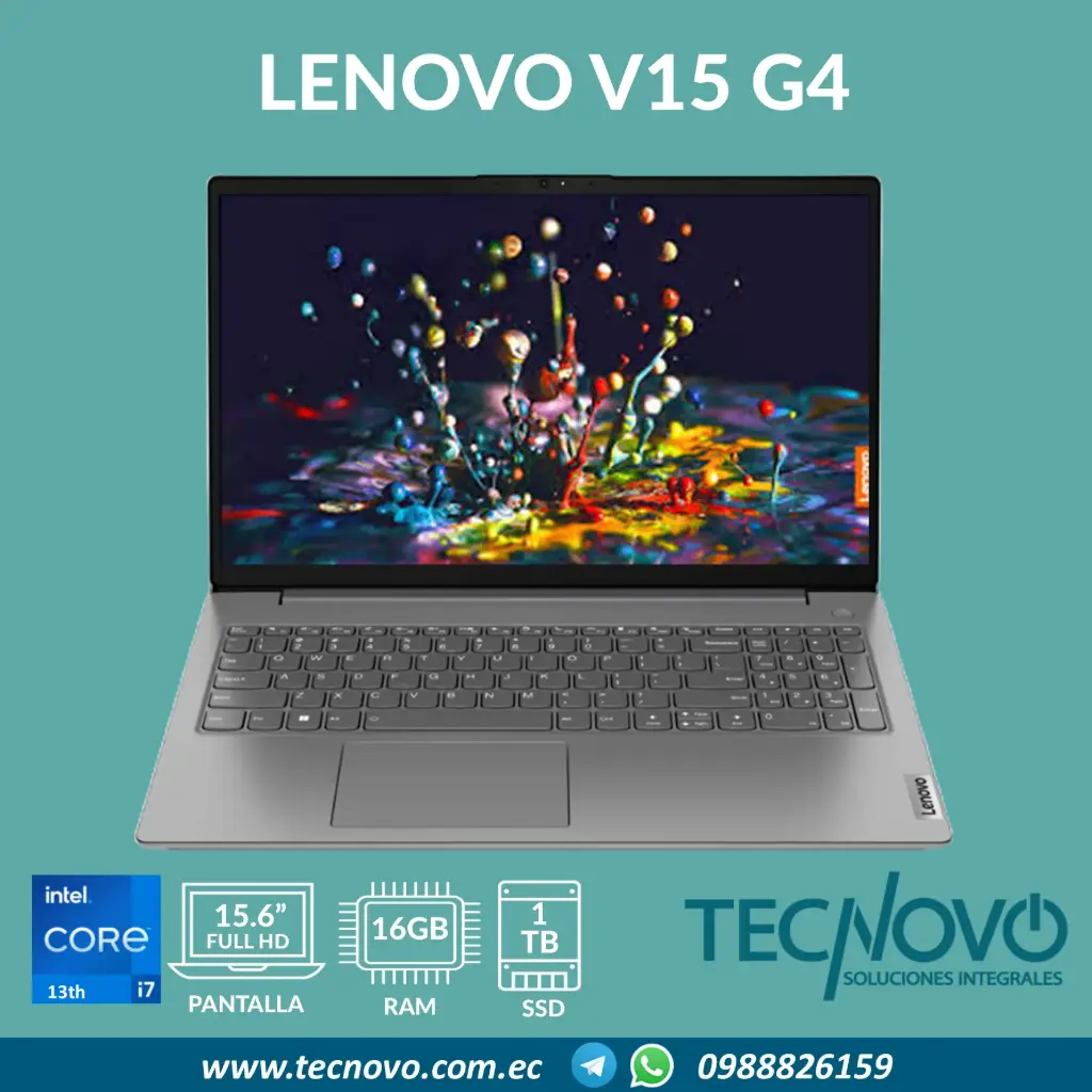 Laptop LENOVO V15 G4 IRU Intel Core I7-13620H 16GB 1TB SSD 15.6" FHD