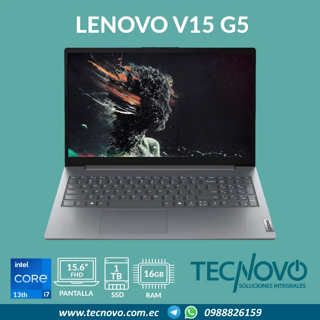 Laptop LENOVO V15 G5 IRU Intel Core I7-13620H 16GB 1TB SSD 15.6" FHD