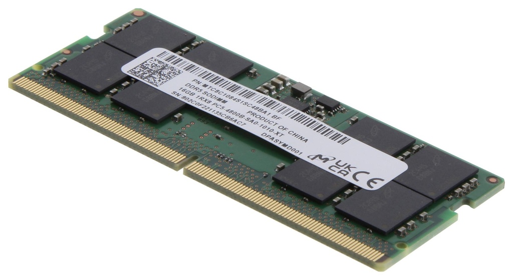 Memoria RAM MICRON MTC8C1084S1SC48BA1 16GB 4800Mhz DDR5 SODIMM Laptop (Bulk)