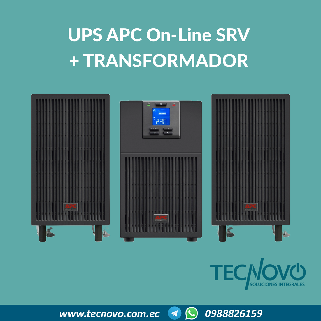 SAI Easy UPS en línea SRV de APC de 10000 VA con transformador reductor de 230 a 120V