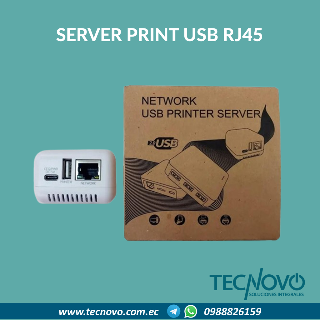 Print Server USB+RJ45 WS