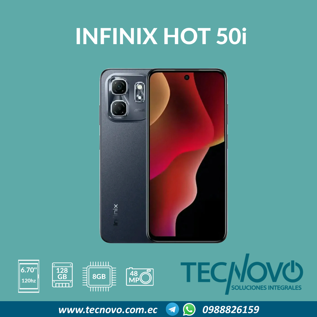 Celular INFINIX Hot 50i 8GB (4GB+4GB) / 256GB