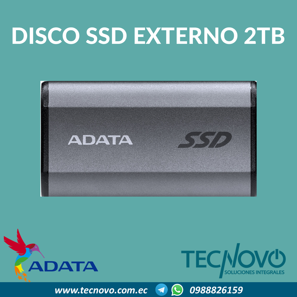 Disco ADATA SE880 SSD Externo 2TB USB
