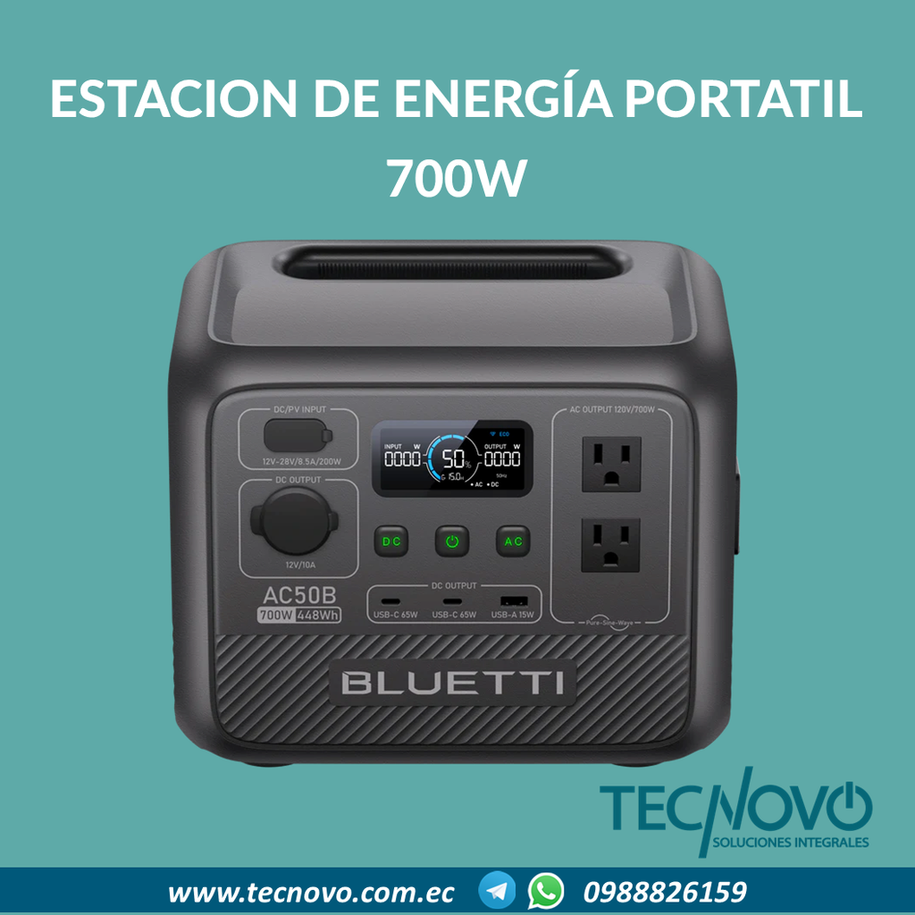 Estación de energía portátil BLUETTI 700w 448Wh