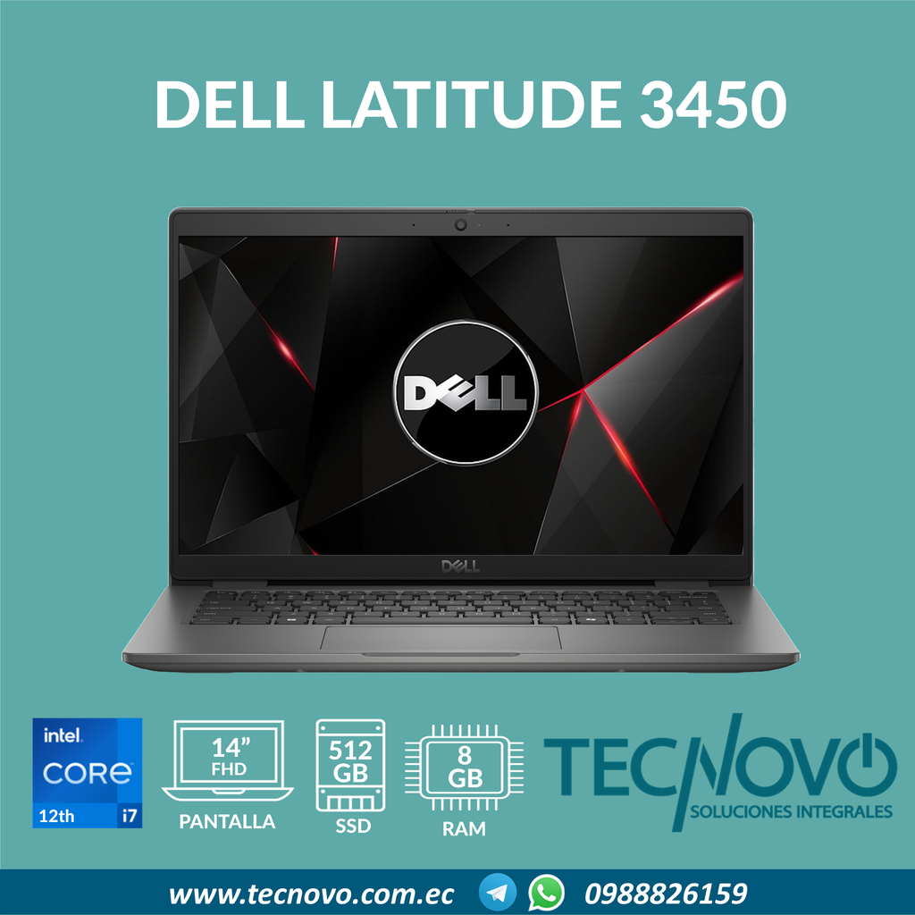 Laptop DELL Latitude 3450 I7-1355U 16GB 512GB SSD 14" FHD