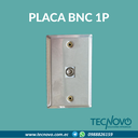 Placa de pared para conector BNC 1 Puerto