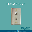 Placa de pared para conector BNC 2 Puertos