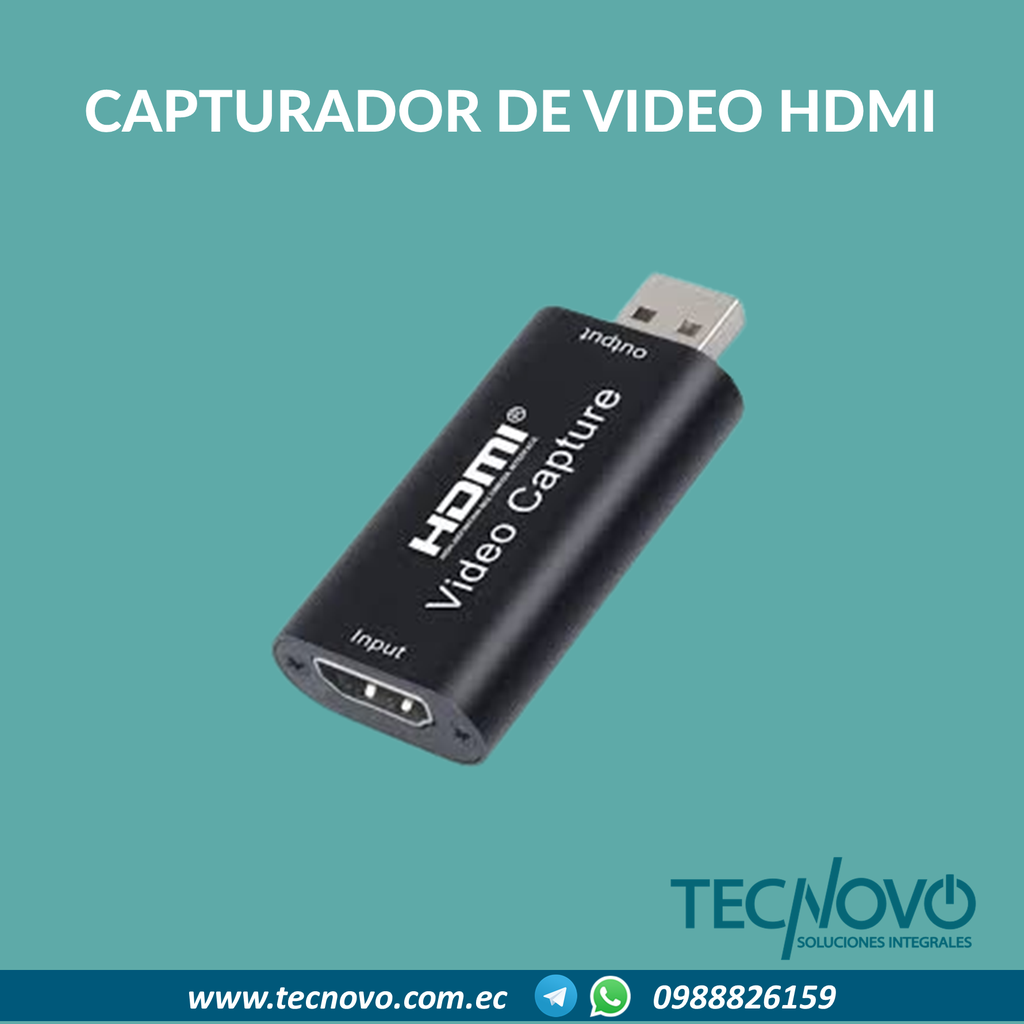 Capturadora de video HDMI a USB