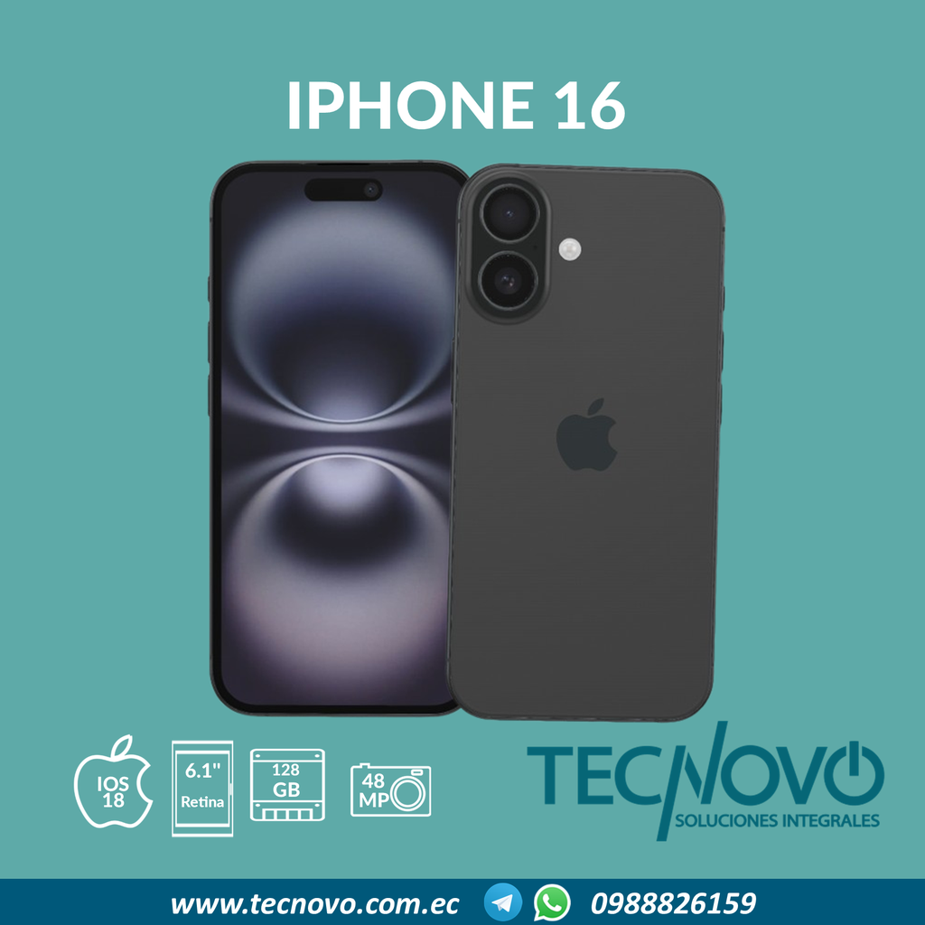 Celular Apple Iphone 16 128GB
