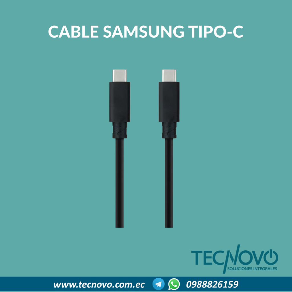 Cable SAMSUNG Tipo C a C CBL Carga Rápida (1mt)