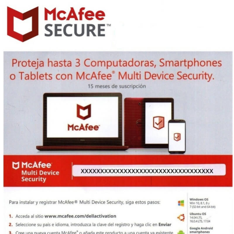 Licencia Antivirus McAfee