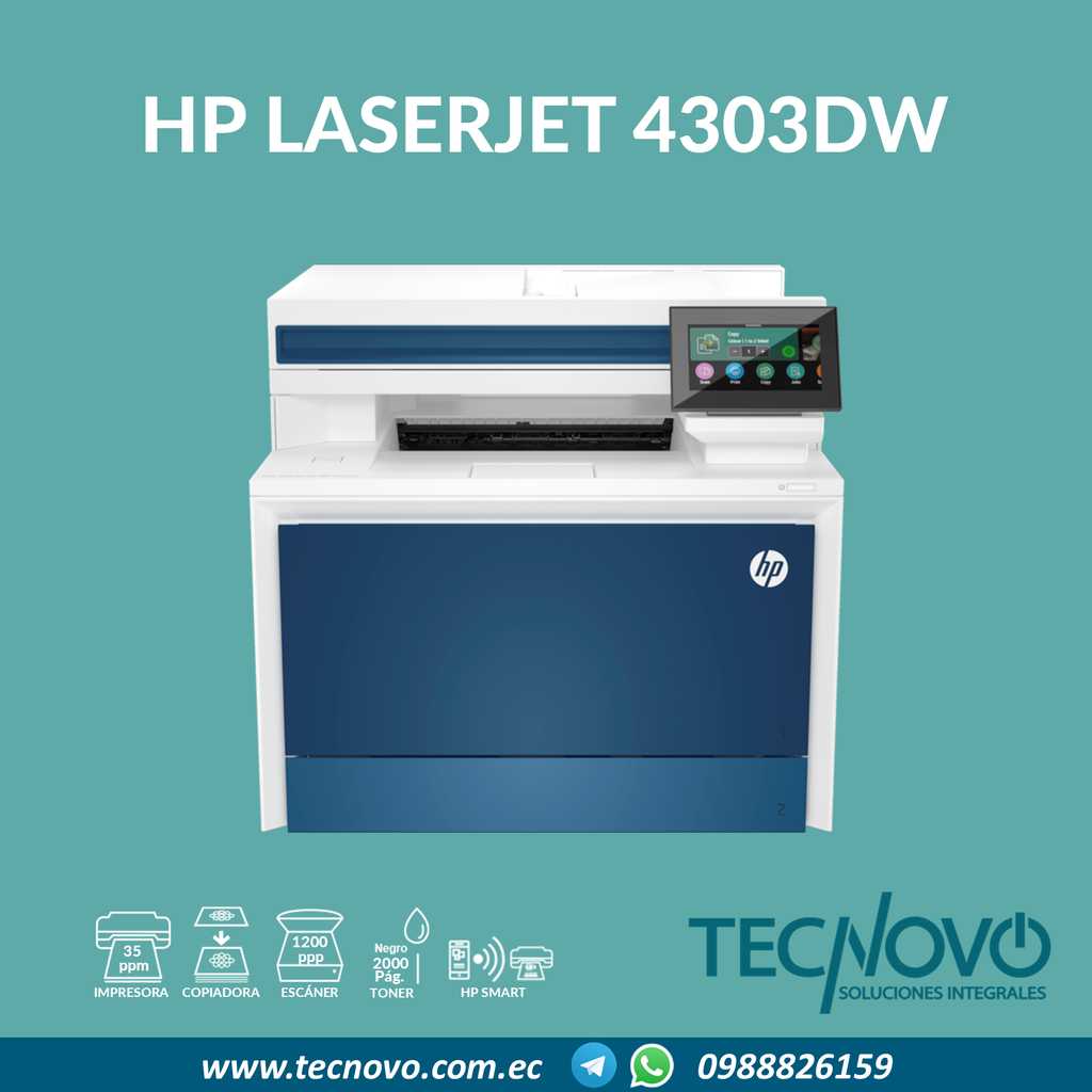 Impresora HP Color LaserJet Pro MFP 4303dw