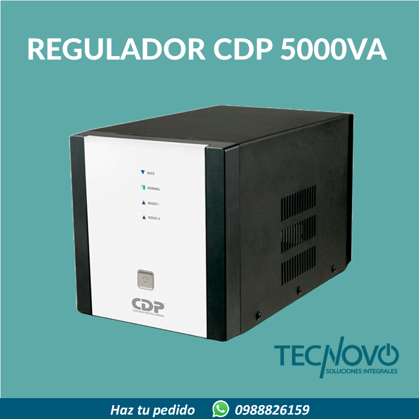 Regulador CDP 5000VA 2500W 8 Tomas
