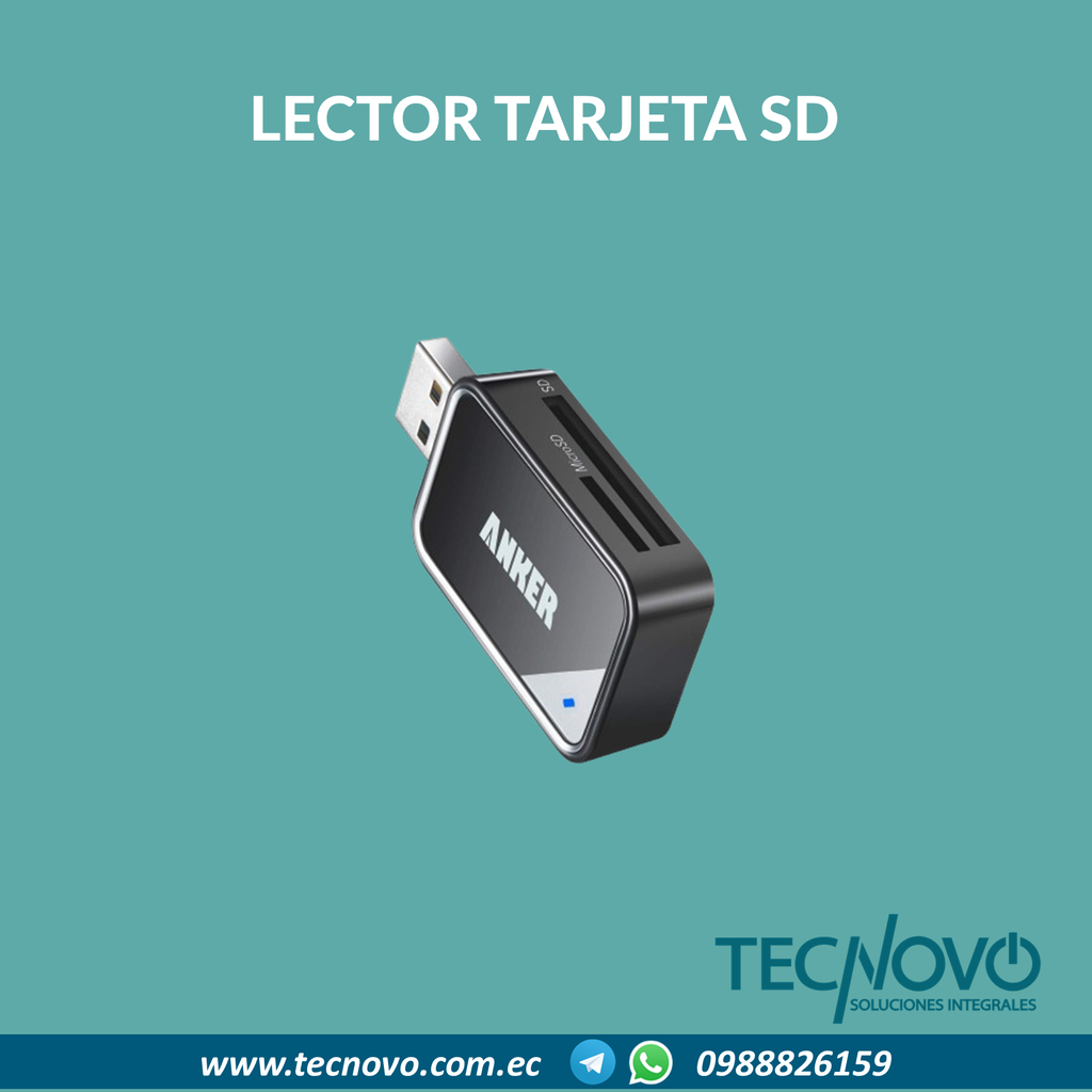 Lector de tarjetas ANKER USB SD/MicroSD