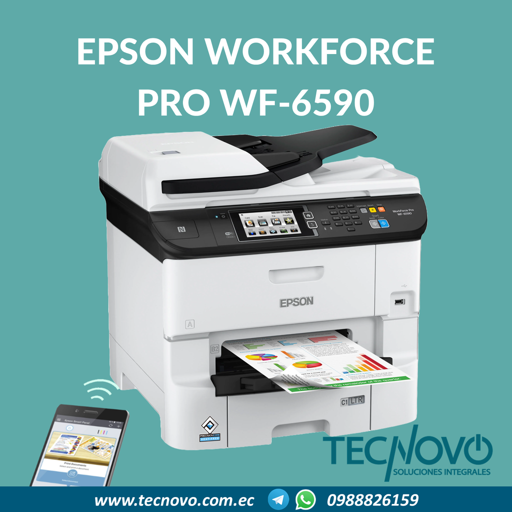 Impresora EPSON Workforce Pro WF-C6590 MFP | TECNOVO SOLUCIONES INTEGRALES