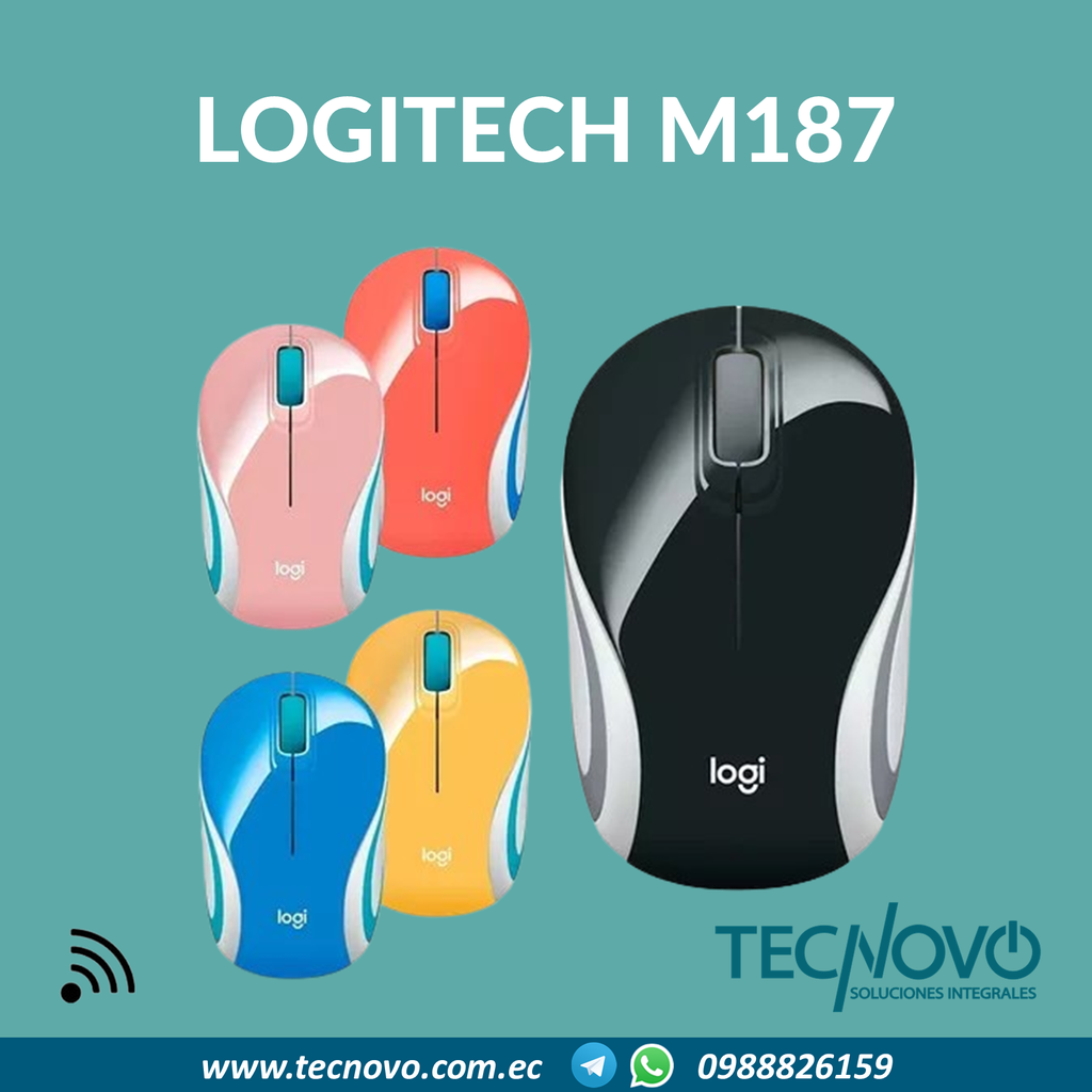 Mouse LOGITECH M187 inalámbrico
