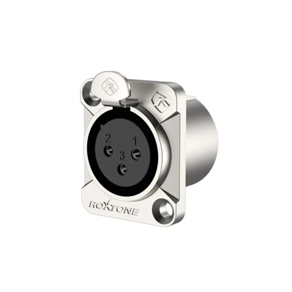 Conector XLR Roxtone hembra 3 pines para placa