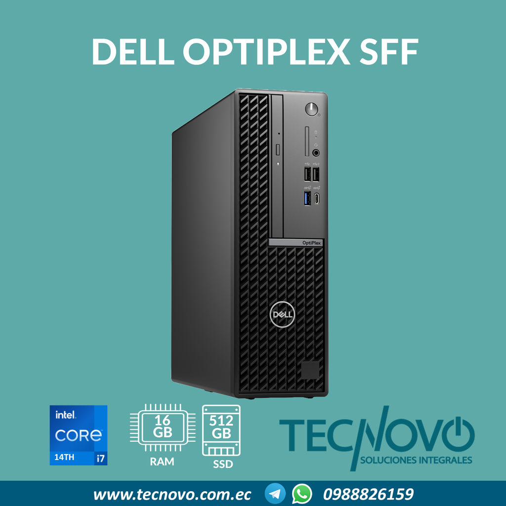CPU DELL Optiplex 7020 I7-14700 16GB 512GB SSD SFF | TECNOVO SOLUCIONES ...