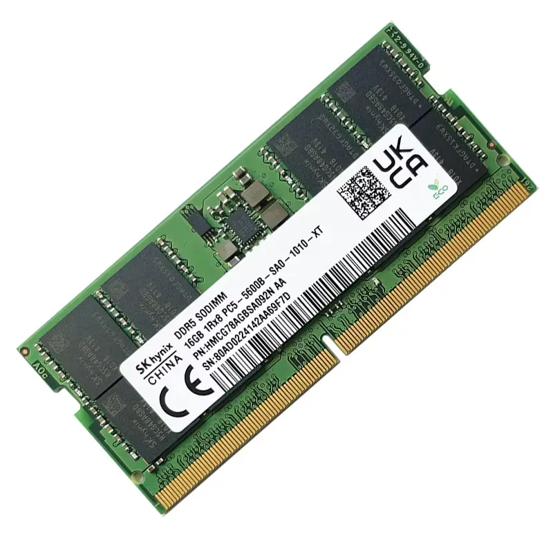 Memoria RAM Hynix DDR5 16GB 5600B SODIMM Laptop (BULK)