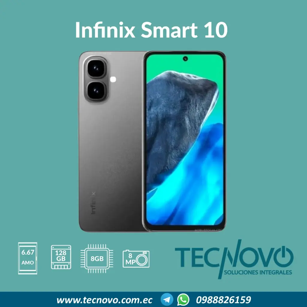 Celular Infinix Smart 10 8GB (4GB+4GB) / 128GB