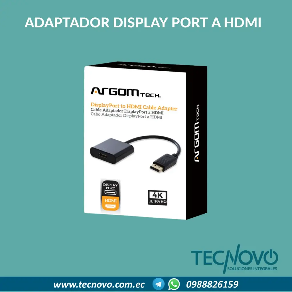 Adaptador ARGOM Display port a HDMI