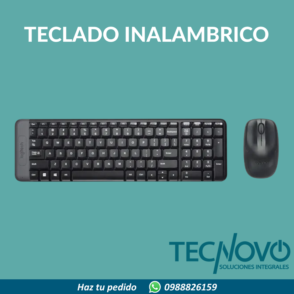 Teclado + Mouse COMBO LOGITECH MK220 WIRELESS