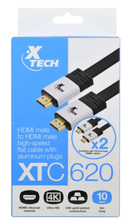 Cable XTECH XTC-620x2 HDMI 10ft