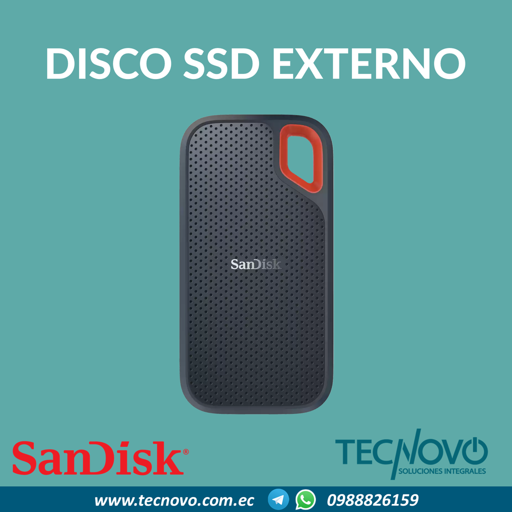 Disco SSD SANDISK 2TB Externo Extreme Portable USB 