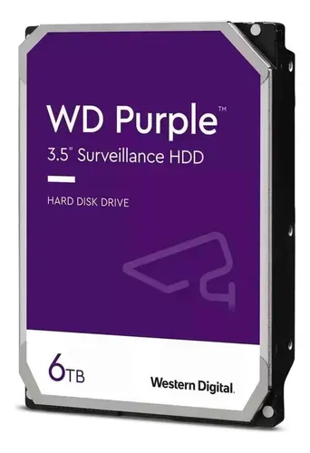 Disco duro WESTERN DIGITAL SATA Purple 6TB