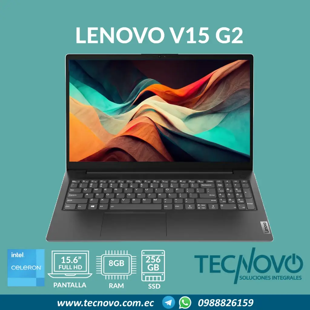 Laptop LENOVO V15 G2 IJL Intel N4500 8GB 256GB SSD 15.6" FHD
