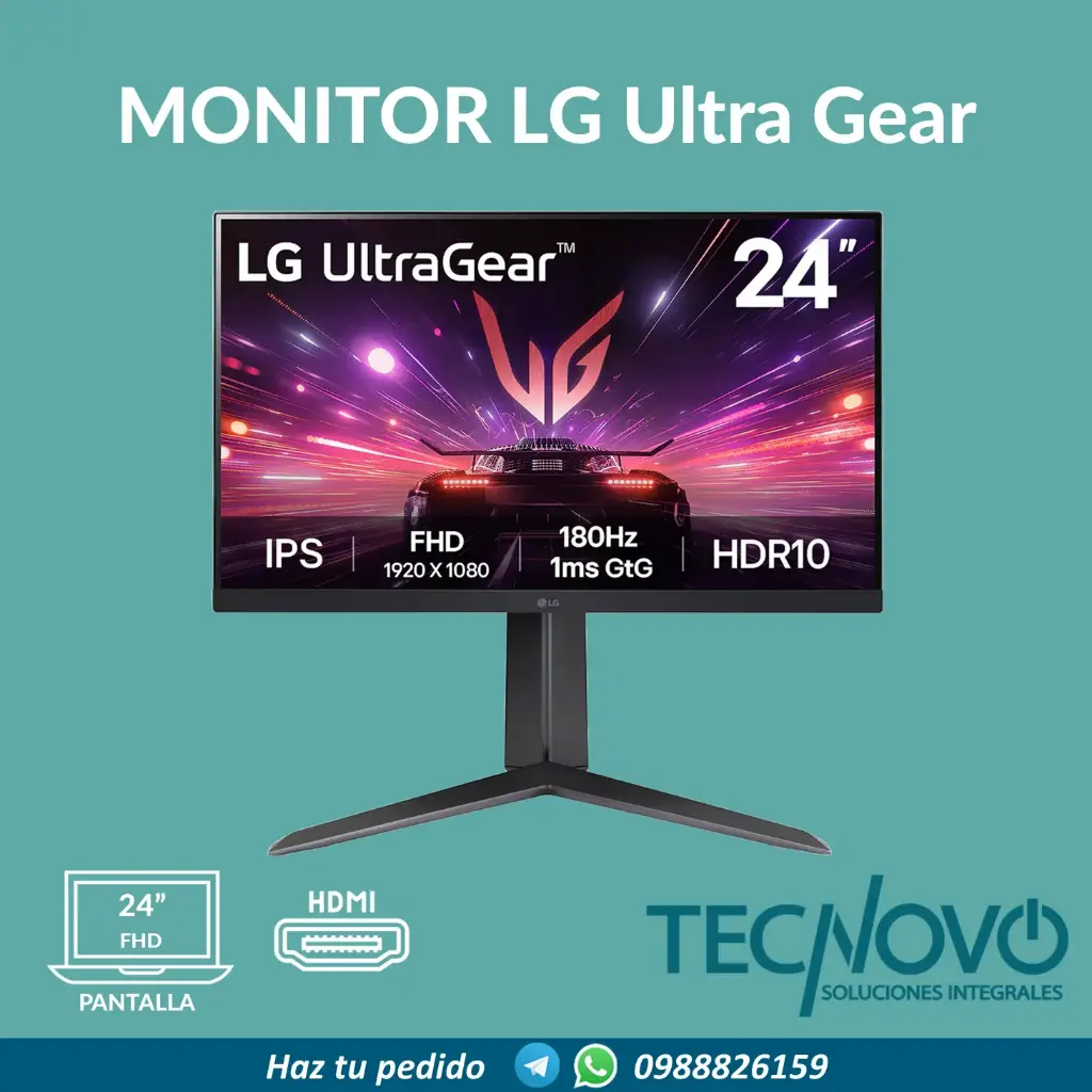 Monitor LG 24GS65F-B 24" Ultra Gear FHD IPS