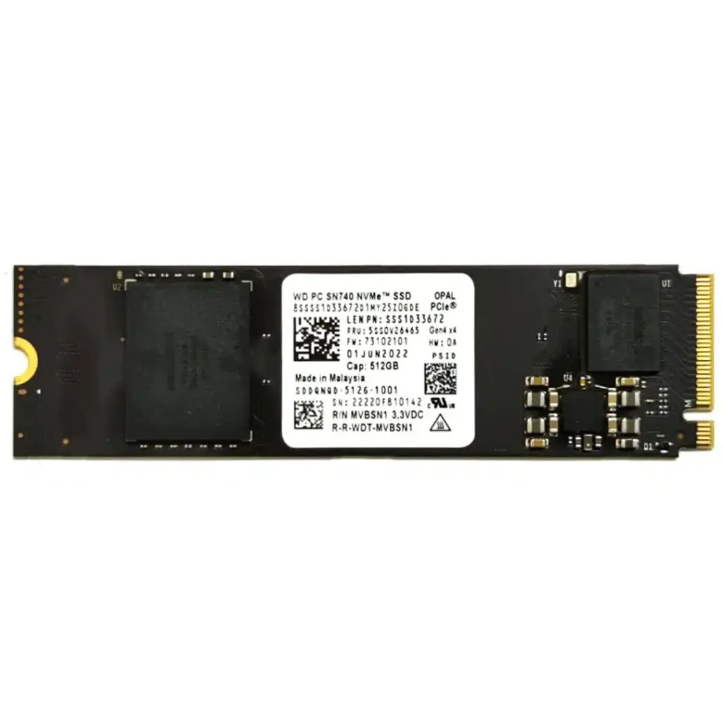 Disco SSD WESTERN DIGITAL NVMe SN740 512GB 2280