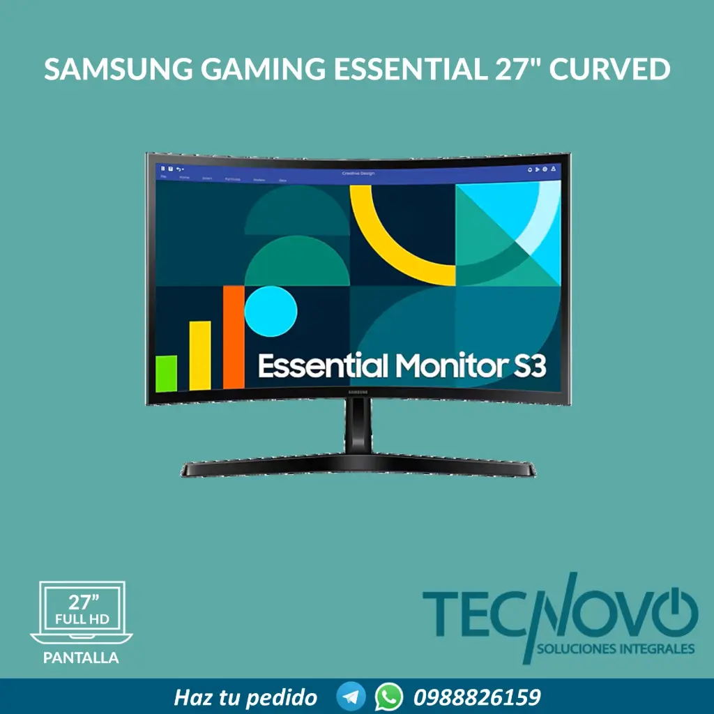 MONITOR LG GAMING S36GS 27" IPS CURVO
