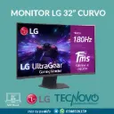 Monitor LG 32" Ultragear Gaming Curvo QHD 2560X1440 IPS 1MS 180Hz 