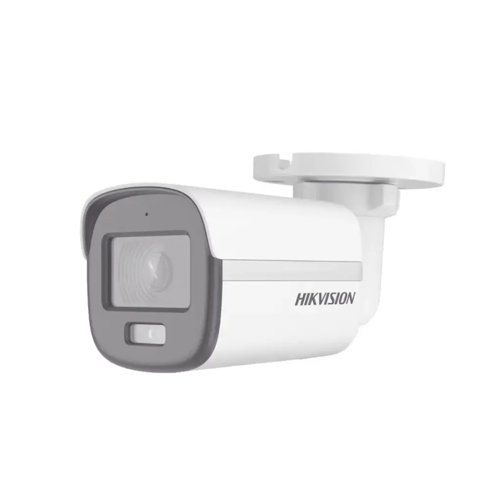 Cámara HIKVISION tipo bala exteriores 2MP con audio y luz DS-2CE10DF0T-LFS ColorVu
