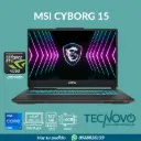 Laptop MSI Cyborg 15 A12VE Intel Core 7 240H 16GB DDR5 512GB-SSD RTX 4050-6GB 15,6" FHD 144Hz