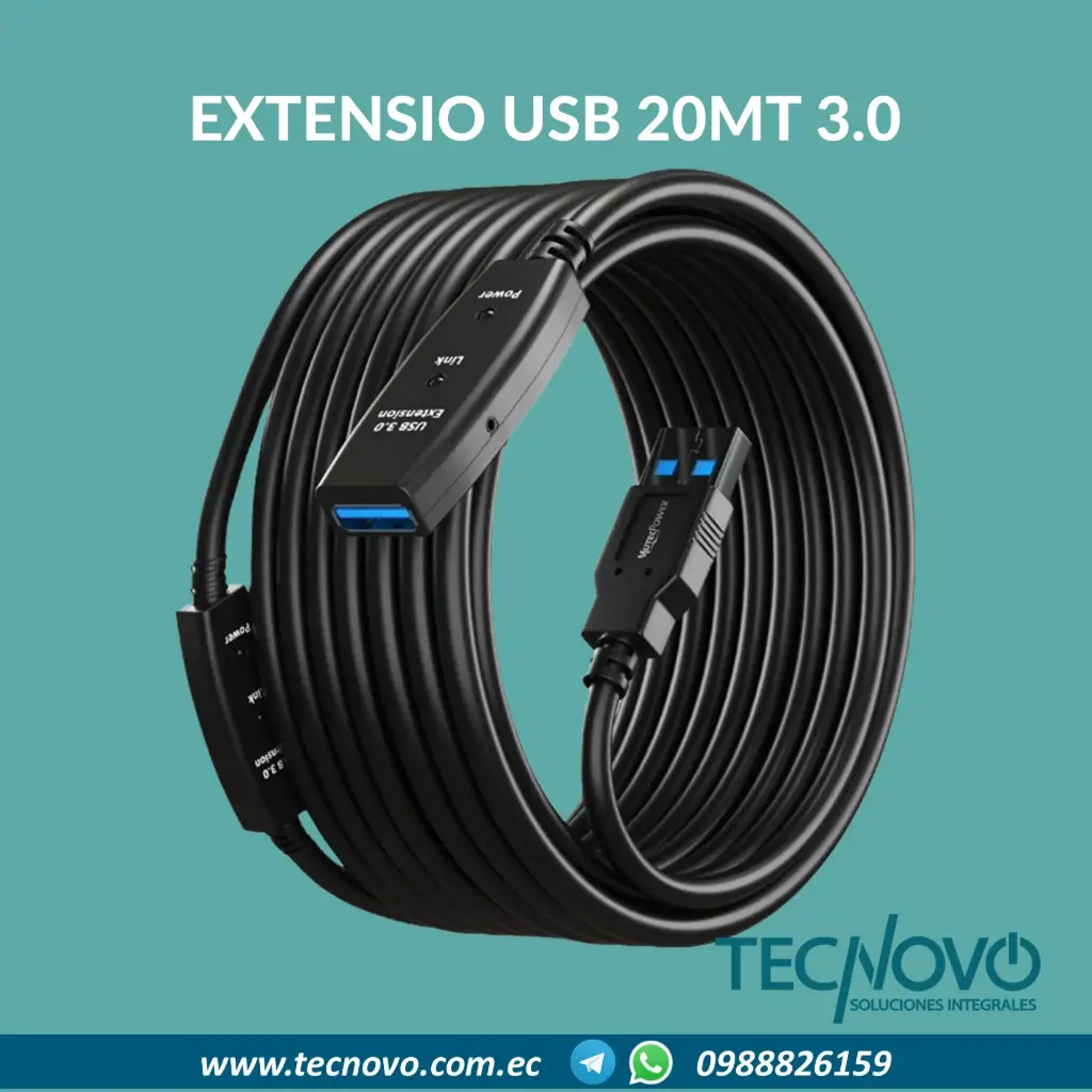Extensión USB 3.0 Activo 20 Metros