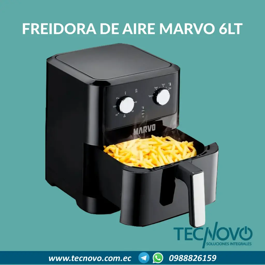 Freidora de Aire Marvo HAF-121 6.0Lts 