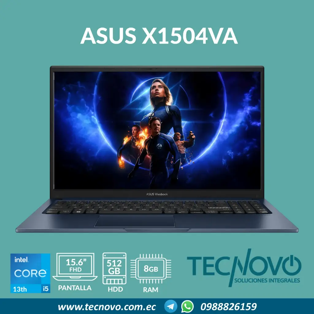 Laptop ASUS VivoBook X1504VA I5-1334U 8GB 512GB SSD 15.6" FHD