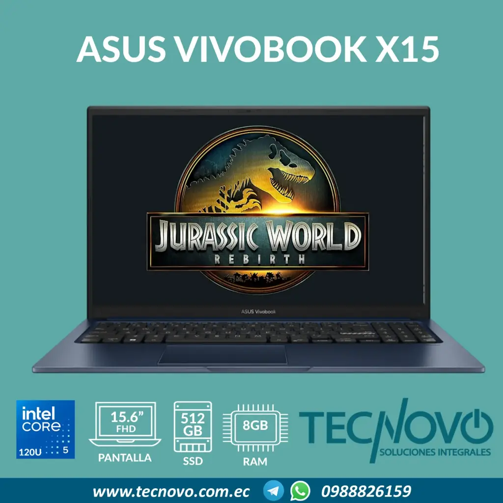 Laptop ASUS VivoBook X1504VA Intel Core 5-120U 8GB 512GB SSD 15.6" FHD
