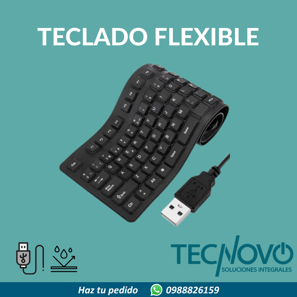 Teclado NTRON Flexible USB