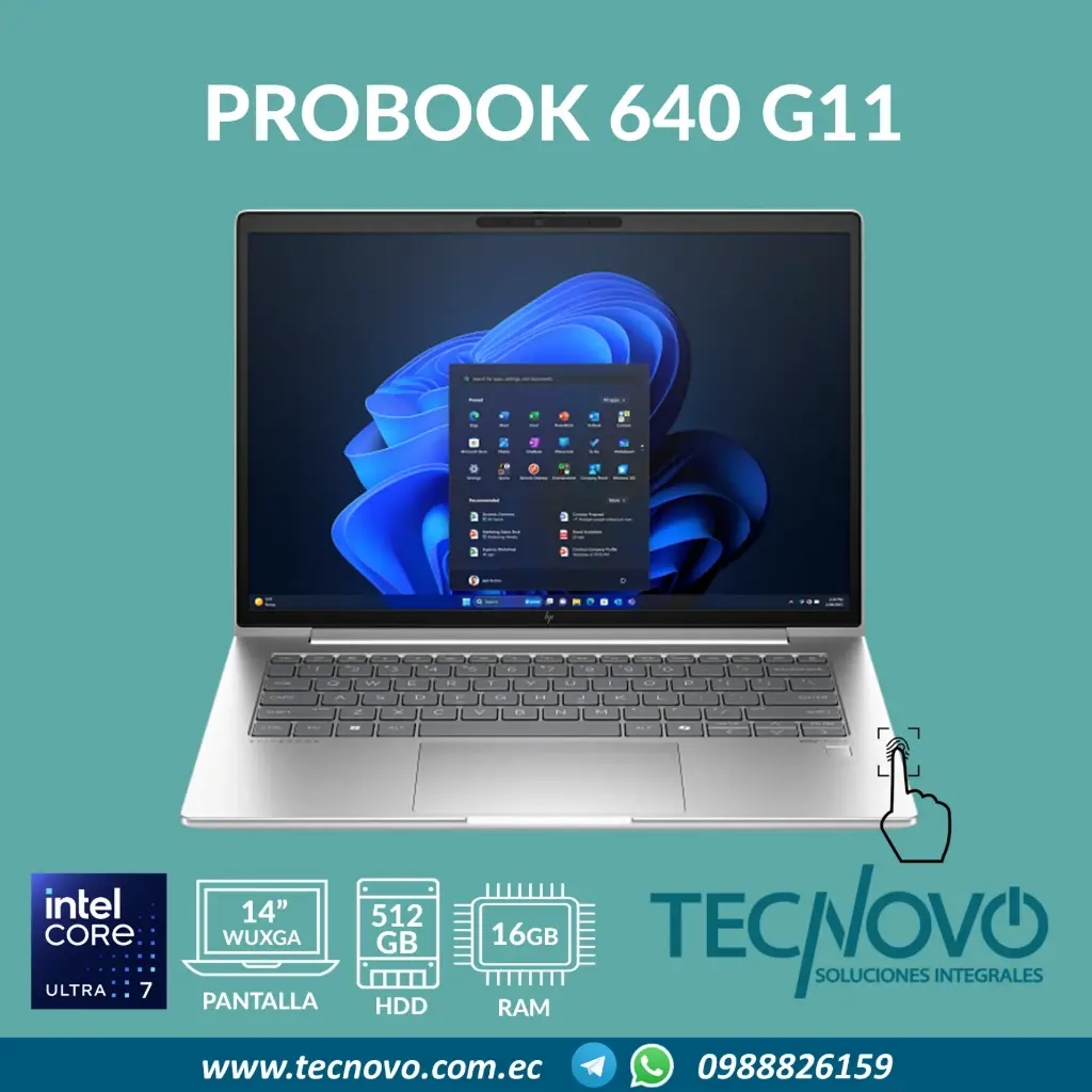 Laptop HP EliteBook 640 G11 Intel Core Ultra 7-155U 16GB 512GB-SSD 14" WUXGA