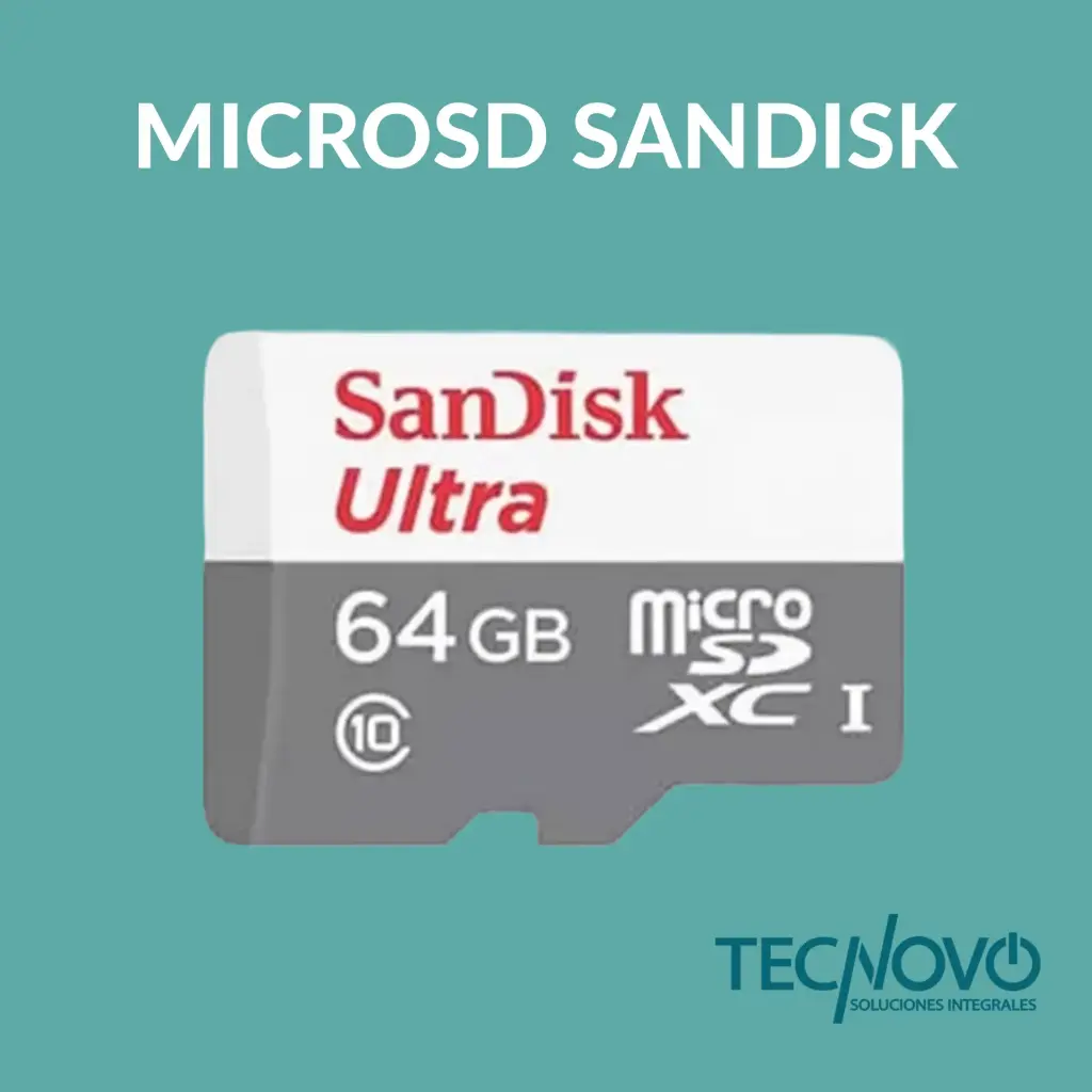 Memoria MicroSD SANDISK Ultra 64gb (adaptador microSDXC a SD Incluido)