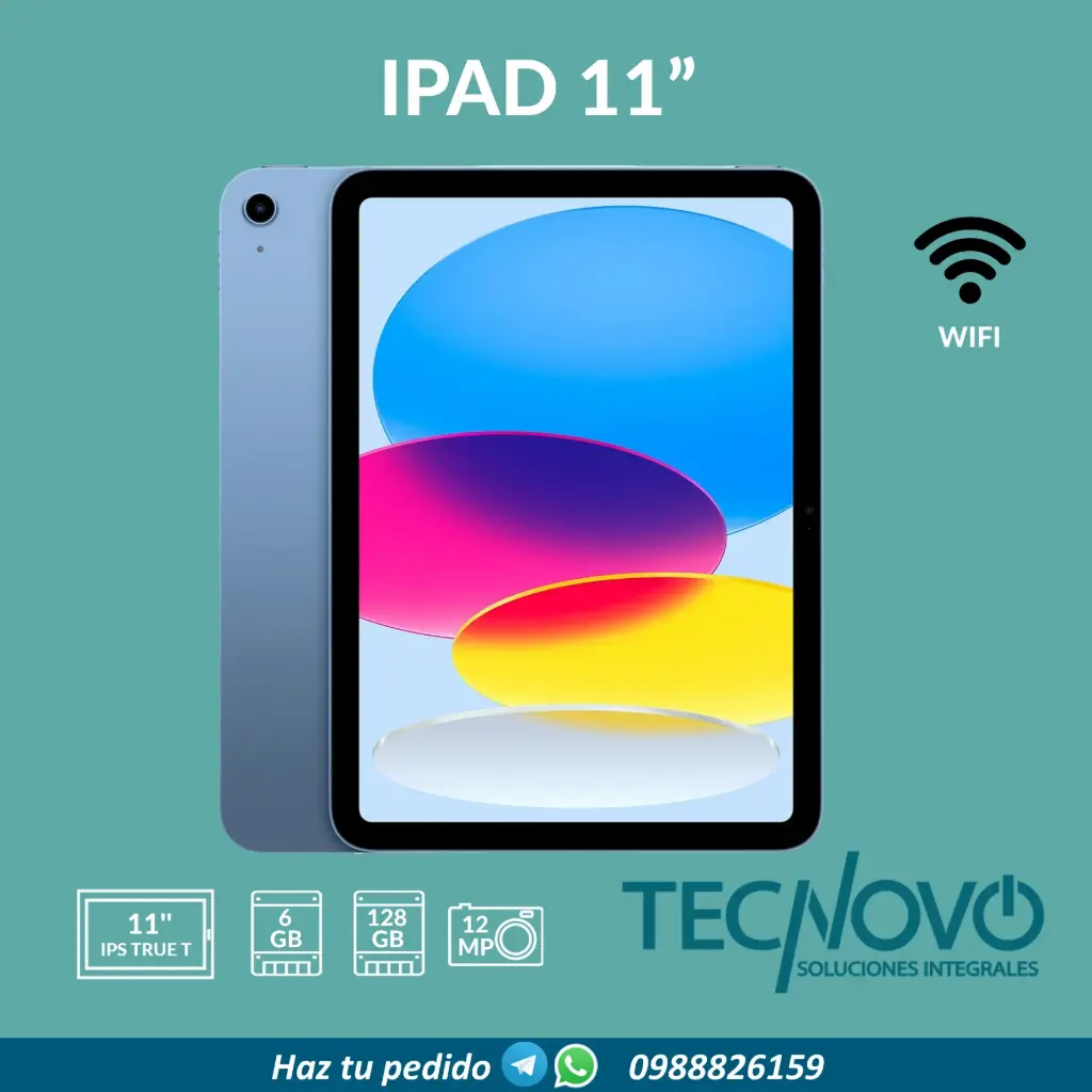 Tablet APPLE IPAD A16 6GB 128GB 11"
