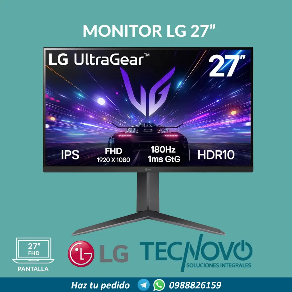 Monitor LG 27GS65F-B IPS FHD IPS 27" 180Hz